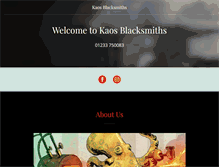 Tablet Screenshot of kaosblacksmiths.com